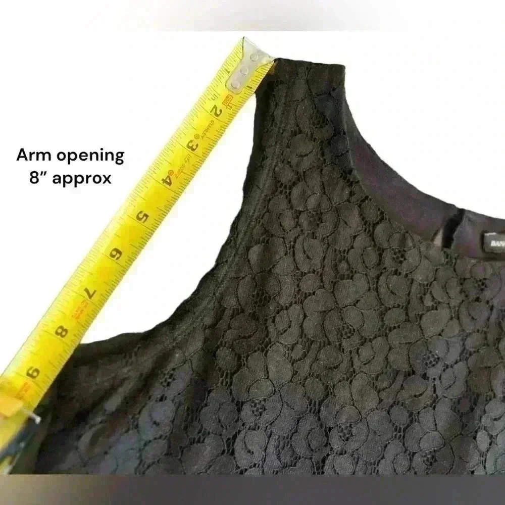 Banana Republic Madmen Black Lace Tank small - Picture 7 of 12